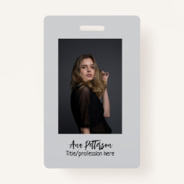 プロフェッショナル写真QRウェブサイトの電子メールのソーシャルモダン バッジ