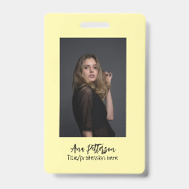 プロフェッショナル写真QRウェブサイトの電子メールのソーシャルモダン バッジ