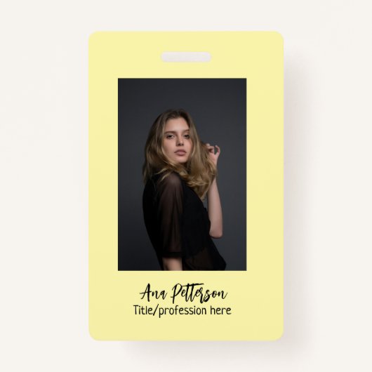 プロフェッショナル写真QRウェブサイトの電子メールのソーシャルモダン バッジ (正面)