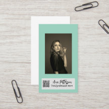 プロフェッショナル写真QRウェブサイトの電子メールのソーシャルモダン