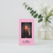 プロフェッショナル写真QRウェブサイトの電子メールのソーシャルモダン 名刺 (スタンド正面)