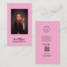 プロフェッショナル写真QRウェブサイトの電子メールのソーシャルモダン