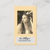 プロフェッショナル写真QRウェブサイトの電子メールのソーシャルモダン 名刺 (正面)