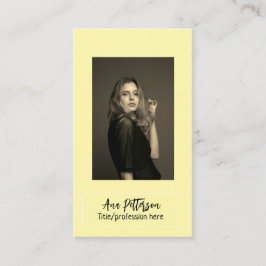 プロフェッショナル写真QRウェブサイトの電子メールのソーシャルモダン 名刺