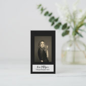 プロフェッショナル写真QRウェブサイトの電子メールのソーシャルモダン 名刺 (スタンド正面)