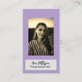 プロフェッショナル写真QRウェブサイトの電子メールのソーシャルモダン 名刺