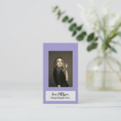 プロフェッショナル写真QRウェブサイトの電子メールのソーシャルモダン 名刺 (スタンド正面)