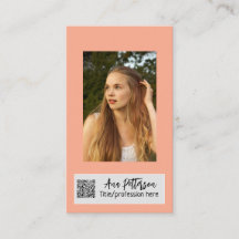 プロフェッショナル写真QRウェブサイトの電子メールのソーシャルモダン