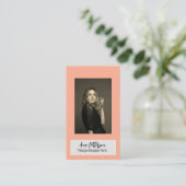 プロフェッショナル写真QRウェブサイトの電子メールのソーシャルモダン 名刺 (スタンド正面)