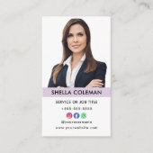 プロフェッショナル写真QrコードインスタグラムFacebook 名刺 (正面)