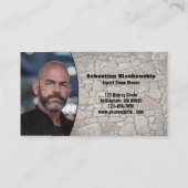 プロフェッショナル写真QRコードストーンウォールビジネス 名刺 (裏面)