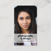 プロフェッショナル写真QRコードソーシャルメディア 名刺 (正面)