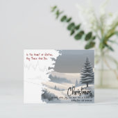 プロフェッショナル冬の風景クリスマスビジネス シーズンポストカード (スタンド正面)