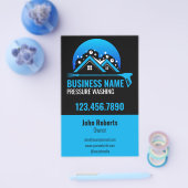 プロフェッショナル加圧洗浄ブルーブラック チラシ (シングル)