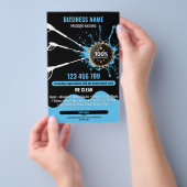 プロフェッショナル加圧洗浄力洗浄ハウス チラシ (ハンドル)