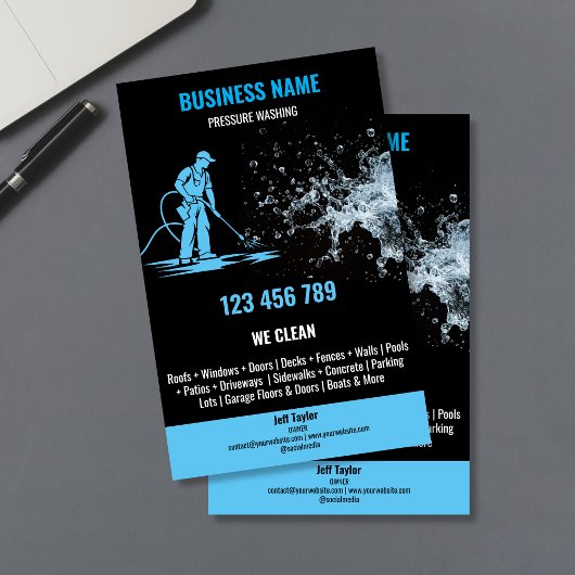 プロフェッショナル加圧洗浄力洗浄ハウス チラシ