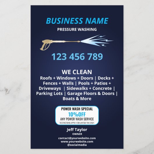 プロフェッショナル加圧洗浄力洗浄ブシン チラシ (正面)