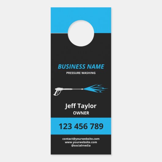 プロフェッショナル加圧洗浄力洗浄ブシン ドアノブサイン (正面)