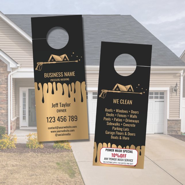 プロフェッショナル加圧洗浄力洗浄ブシン ドアノブサイン (クリエイターアップロード済み)