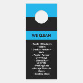 プロフェッショナル加圧洗浄力洗浄ブシン ドアノブサイン (裏面)