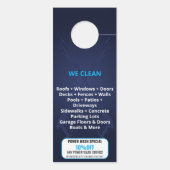 プロフェッショナル加圧洗浄力洗浄ブシン ドアノブサイン (裏面)