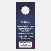 プロフェッショナル加圧洗浄力洗浄ブシン ドアノブサイン (裏面)