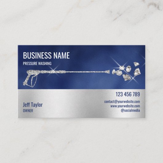 プロフェッショナル加圧洗浄力洗浄ブシン 名刺 (正面)