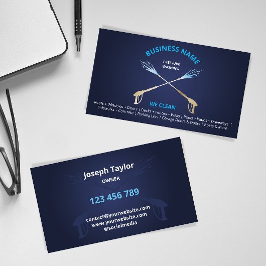 プロフェッショナル加圧洗浄力洗浄ブシン 名刺