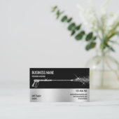 プロフェッショナル加圧洗浄力洗浄ブシン 名刺 (スタンド正面)