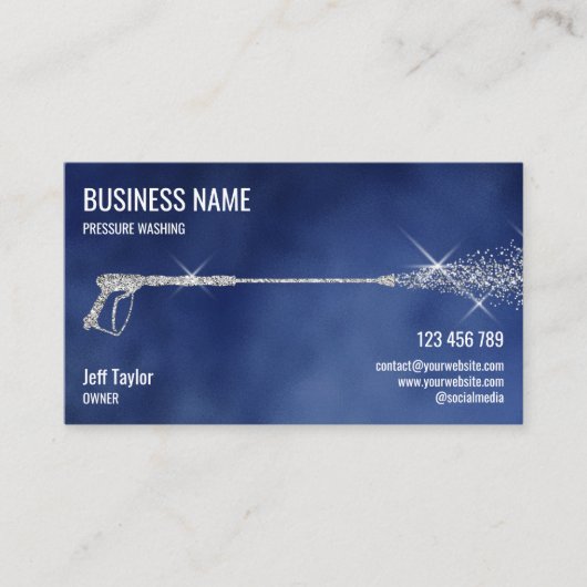 プロフェッショナル加圧洗浄力洗浄ブシン 名刺 (正面)