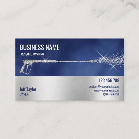 プロフェッショナル加圧洗浄力洗浄ブシン 名刺 (正面)