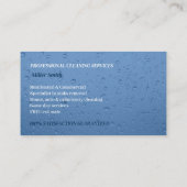 プロフェッショナル加圧洗浄力洗浄ロゴ 名刺 (裏面)