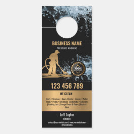 プロフェッショナル加圧洗浄力洗浄屋根 ドアノブサイン