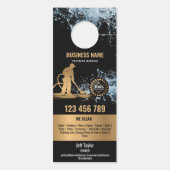 プロフェッショナル加圧洗浄力洗浄屋根 ドアノブサイン (裏面)