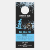 プロフェッショナル加圧洗浄力洗浄屋根 ドアノブサイン (裏面)