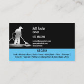 プロフェッショナル加圧洗浄力洗浄屋根 名刺 (裏面)