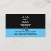 プロフェッショナル加圧洗浄力洗浄屋根 名刺 (裏面)