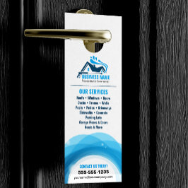 プロフェッショナル加圧洗浄力洗浄 ドアノブサイン