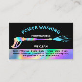 プロフェッショナル加圧洗浄力洗浄 名刺 (正面)