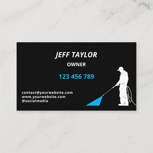 プロフェッショナル加圧洗浄力洗浄 名刺 (裏面)