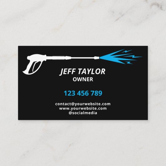 プロフェッショナル加圧洗浄力洗浄 名刺 (裏面)