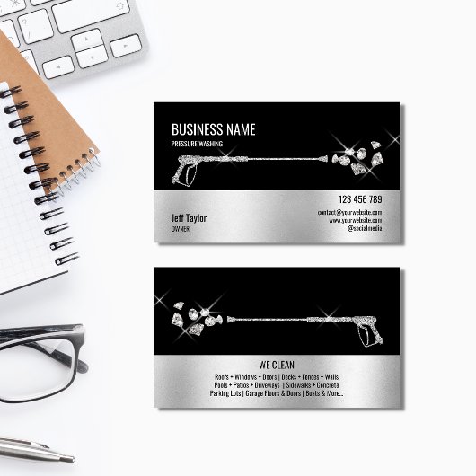 プロフェッショナル加圧洗浄力洗浄 名刺