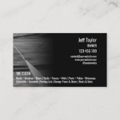 プロフェッショナル加圧洗浄力洗濯黒 名刺 (裏面)