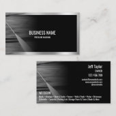 プロフェッショナル加圧洗浄力洗濯黒 名刺 (正面/裏面)