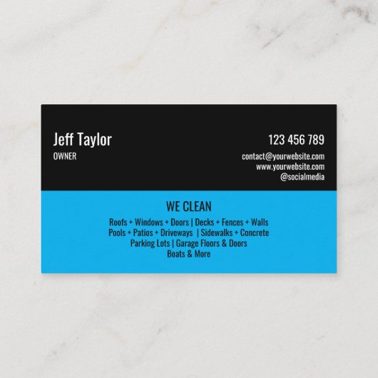 プロフェッショナル加圧洗浄力男らし部 名刺 (裏面)