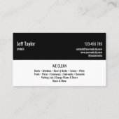 プロフェッショナル加圧洗浄力男らし部 名刺 (裏面)