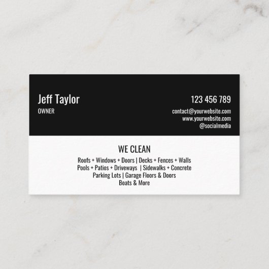 プロフェッショナル加圧洗浄力男らし部 名刺 (裏面)