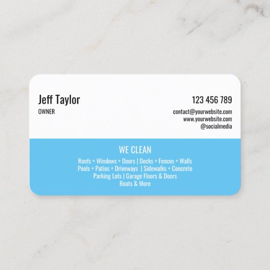 プロフェッショナル加圧洗浄力男らし部 名刺 (裏面)