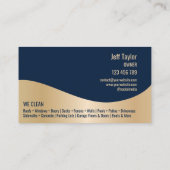 プロフェッショナル加圧洗浄水洗海軍 名刺 (裏面)