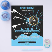 プロフェッショナル加圧洗浄清掃用屋根樋 チラシ (シングル)